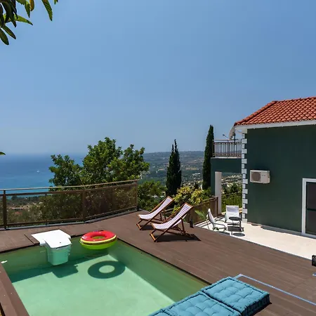 Villa Trithea Seaview With Pool Quiet And Relaxing Vlachata